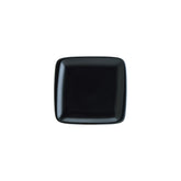 Bonna China Notte 8.5" x 8"  Square Black Porcelain Plate (Set of 2)